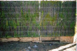 Anatomy of a brush fence panel